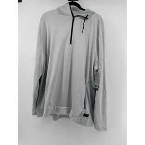 MSX by Michael Strahan Men's XXL Grey Premium Quarter Zip Hoodie